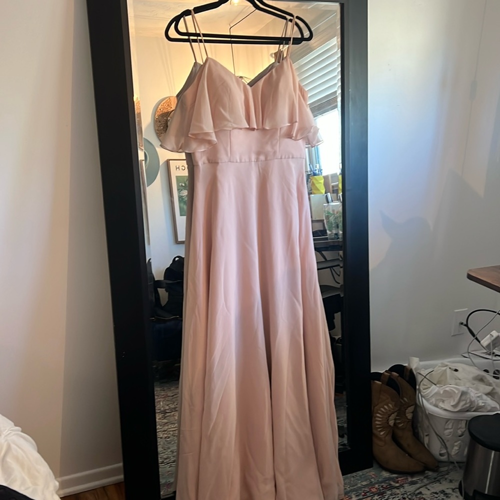 MORILEE - sz 8 - blush bridesmaid dress